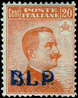 ITALIA REGNO 1921 - BLP2 - 20c arancio con soprastampa del I tipo